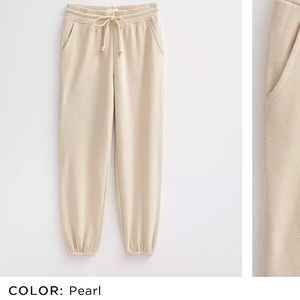 COPY - NWT LOFT Lou & Grey fleece joggers XS, Pearl